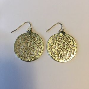 Gold Kendra Scott Circular Earrings